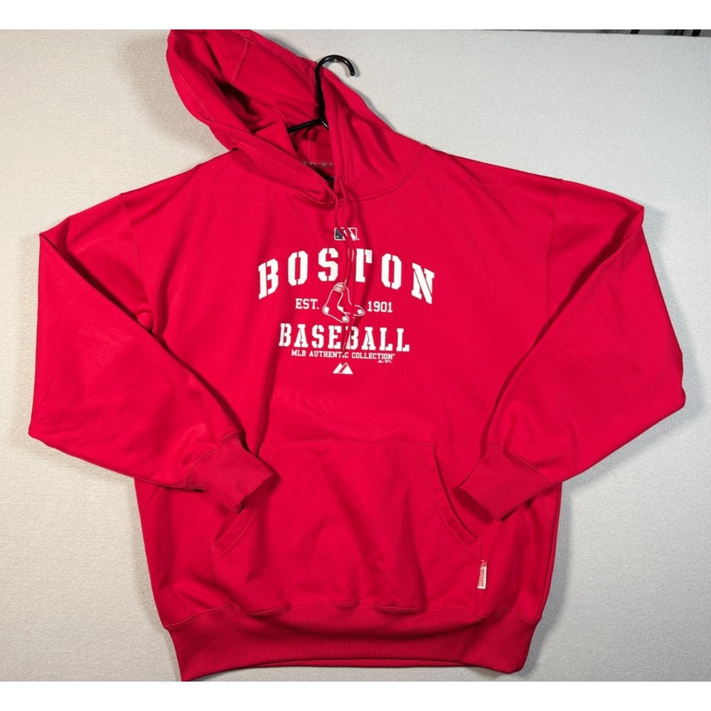 Boston Red Sox Majestic MLB Authentic Collection Red Hoodie - NEW No Tags - XL